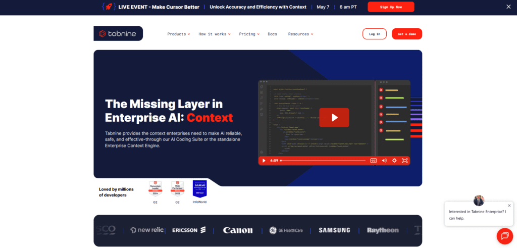 Tabnine ($12/month) — The Language-Specific Assistant