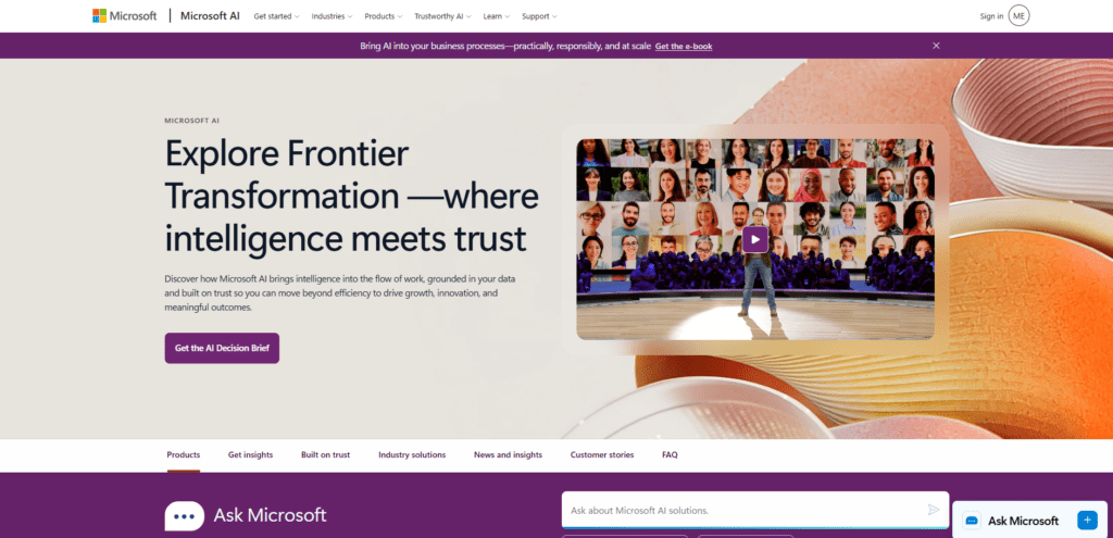 Microsoft Azure AI + Copilot Studio / Microsoft 365 Copilot
