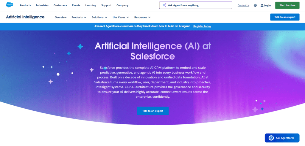 Salesforce Agentforce (with Einstein 1 & Data Cloud)